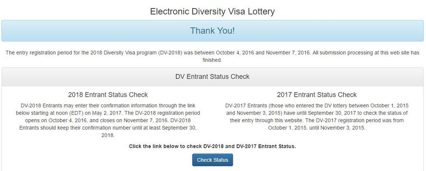 Sonuçlar açıklandı: 2017 Green Card başvuru çekiliş sonuçları