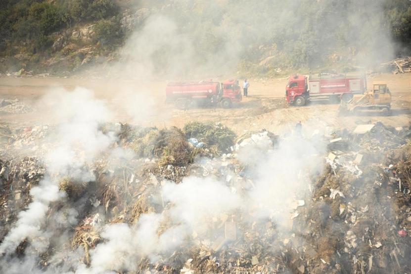 Bodrumda korkutan yangın