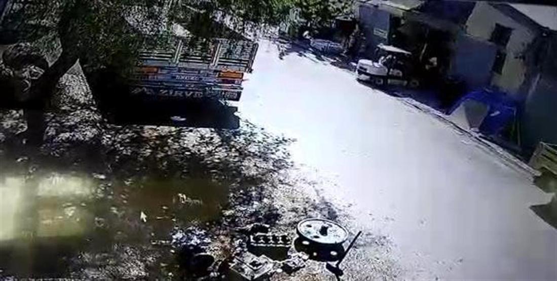 Atölyede forklift faciası
