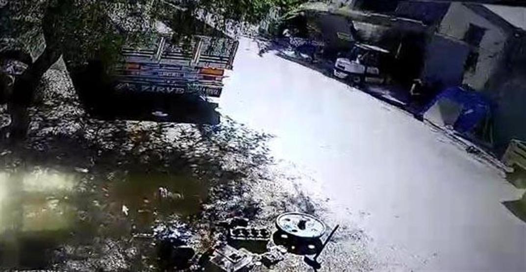 Atölyede forklift faciası