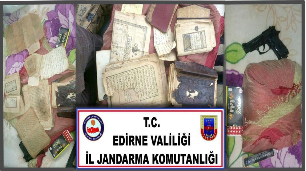 Edirnede tarihi eser operasyonu: 1 gözaltı
