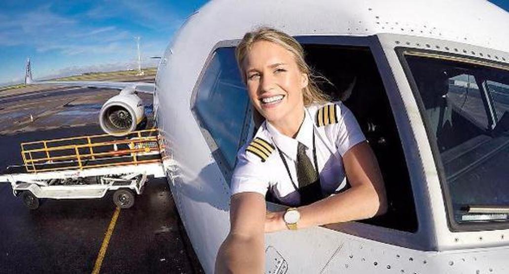İsveçin kadın pilotu sosyal medya fenomeni oldu