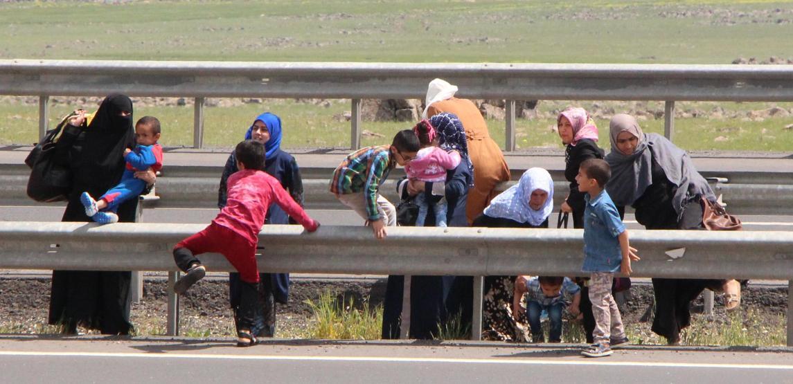 Şanlıurfada tehlikeli yolculuk