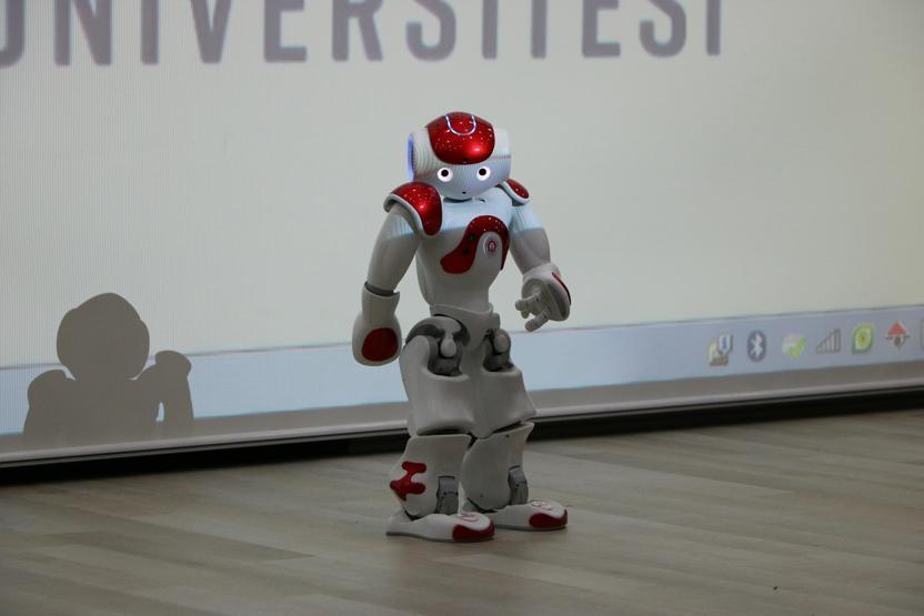 Gösteri yapan insansı robot bayıldı
