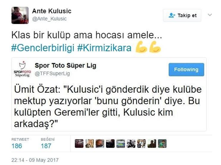 Ümit Özata verdiği cevap Twitterı salladı