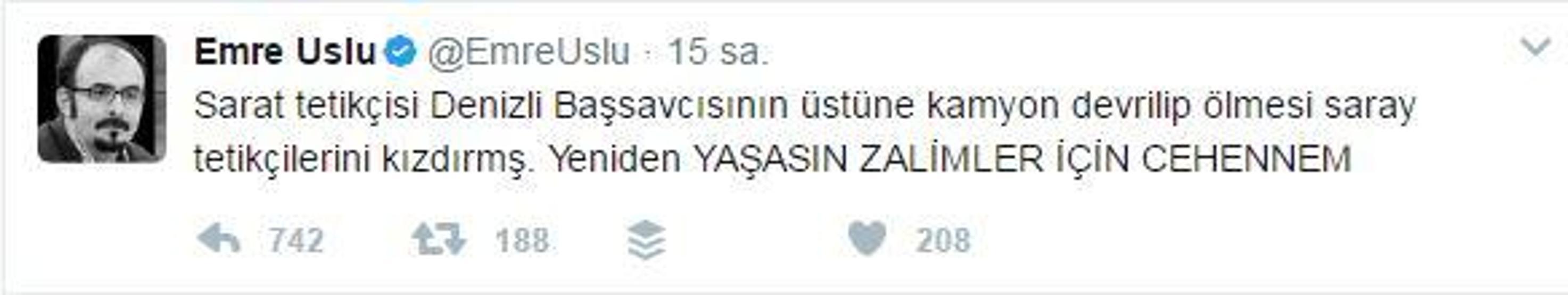 Firari FETÖcü Emre Usluya tepki