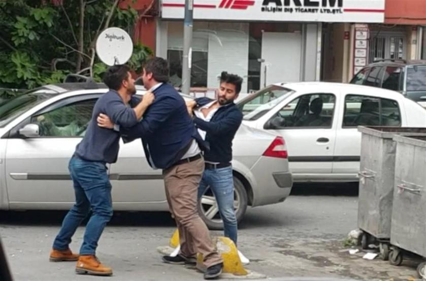 Mecidiyeköy’de tekme ve tokatlı kavga
