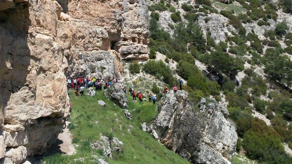 Ulubey Kanyonunda dağcılar şenlik yaptı