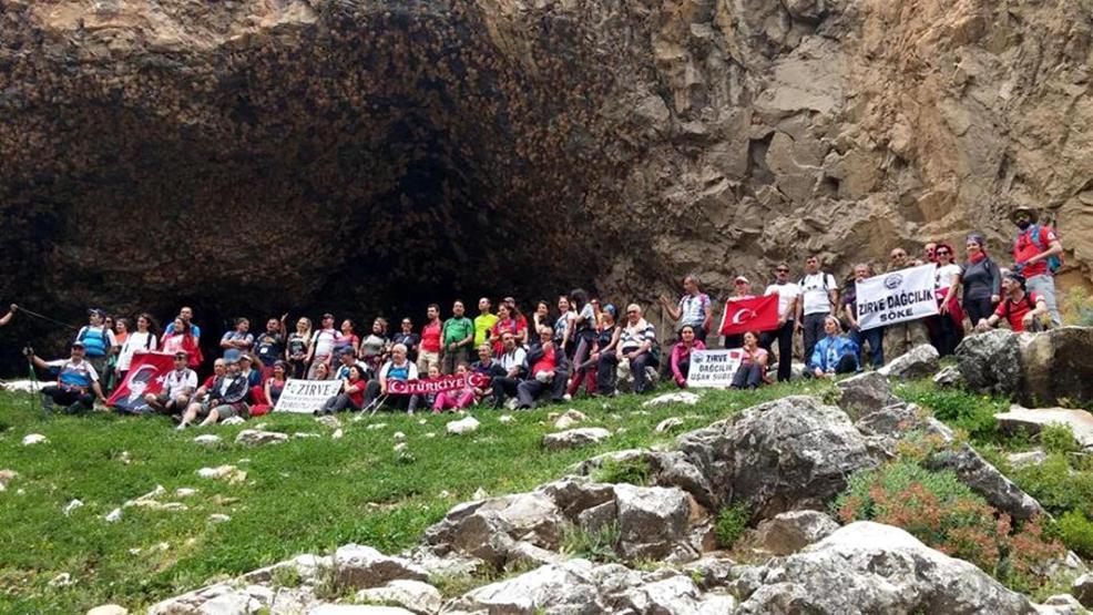 Ulubey Kanyonunda dağcılar şenlik yaptı