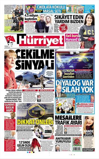16 Mayıs 2017 - Gazetelerin manşetleri
