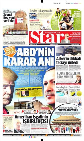 16 Mayıs 2017 - Gazetelerin manşetleri