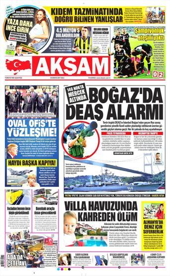16 Mayıs 2017 - Gazetelerin manşetleri