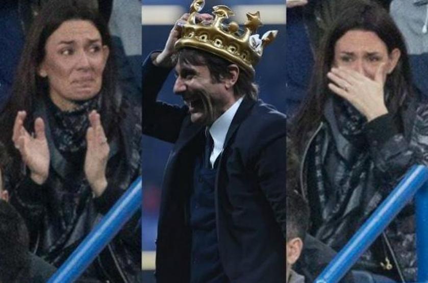 Chelsea tribününde ağlayan gizemli kadın