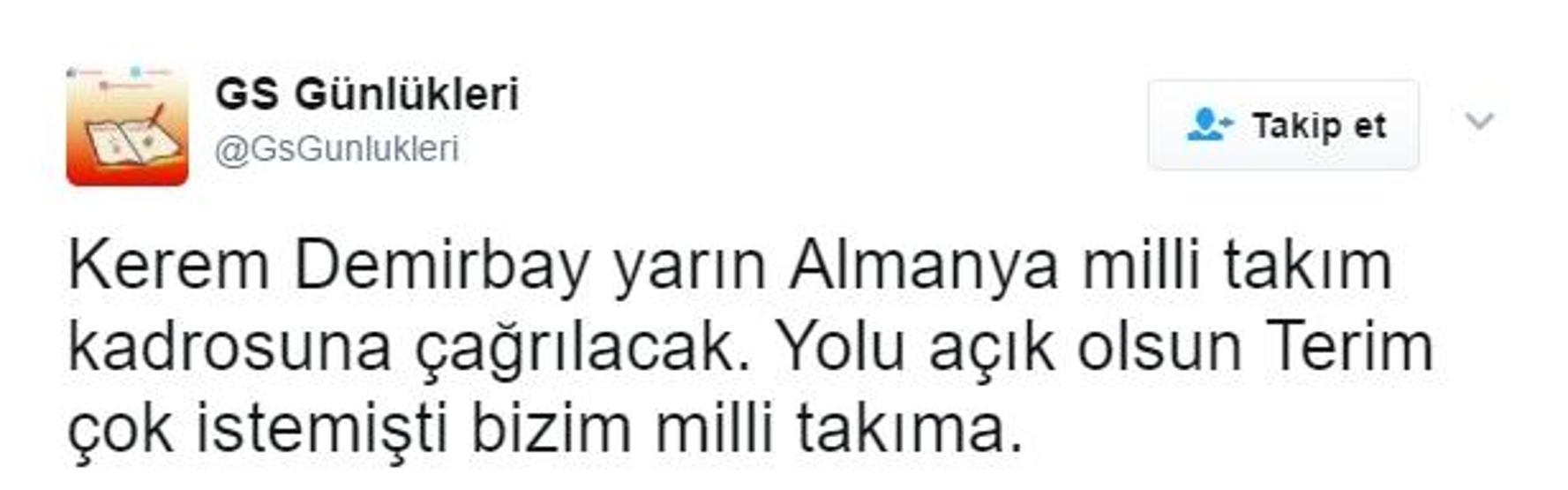 Kerem Demirbay Twitterda tartışma yarattı