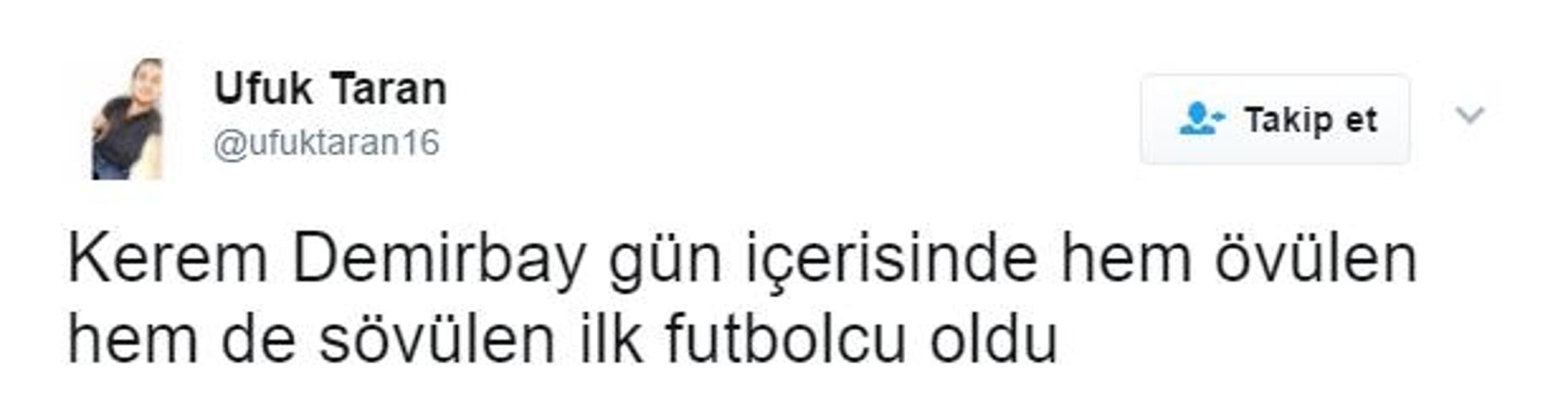 Kerem Demirbay Twitterda tartışma yarattı