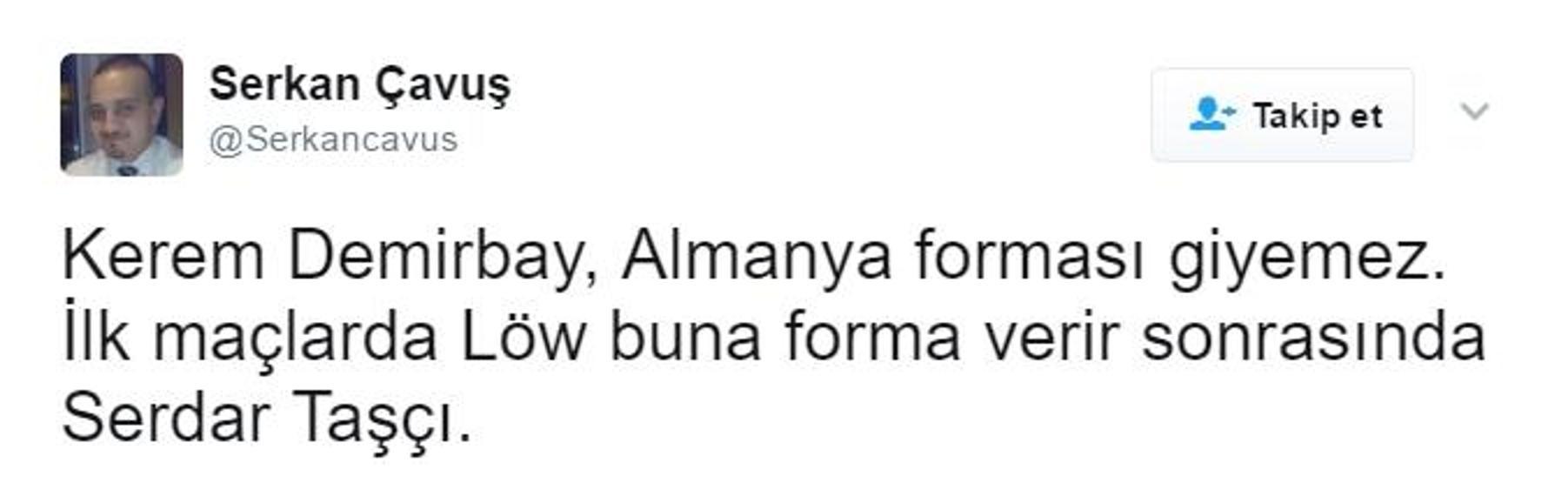 Kerem Demirbay Twitterda tartışma yarattı