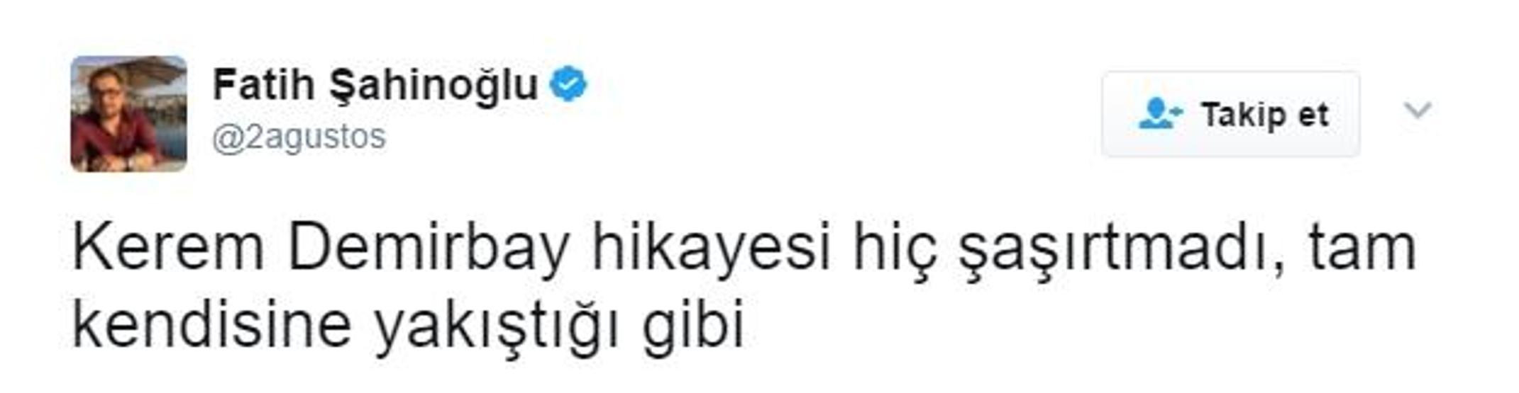 Kerem Demirbay Twitterda tartışma yarattı