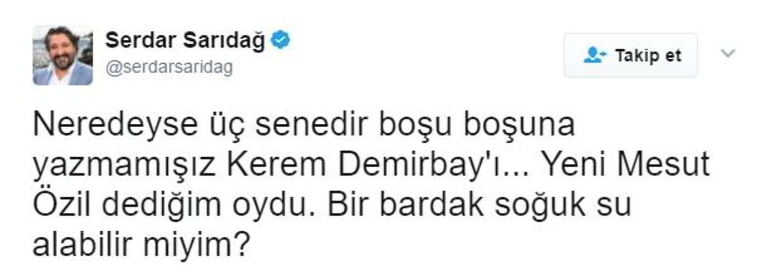 Kerem Demirbay Twitterda tartışma yarattı