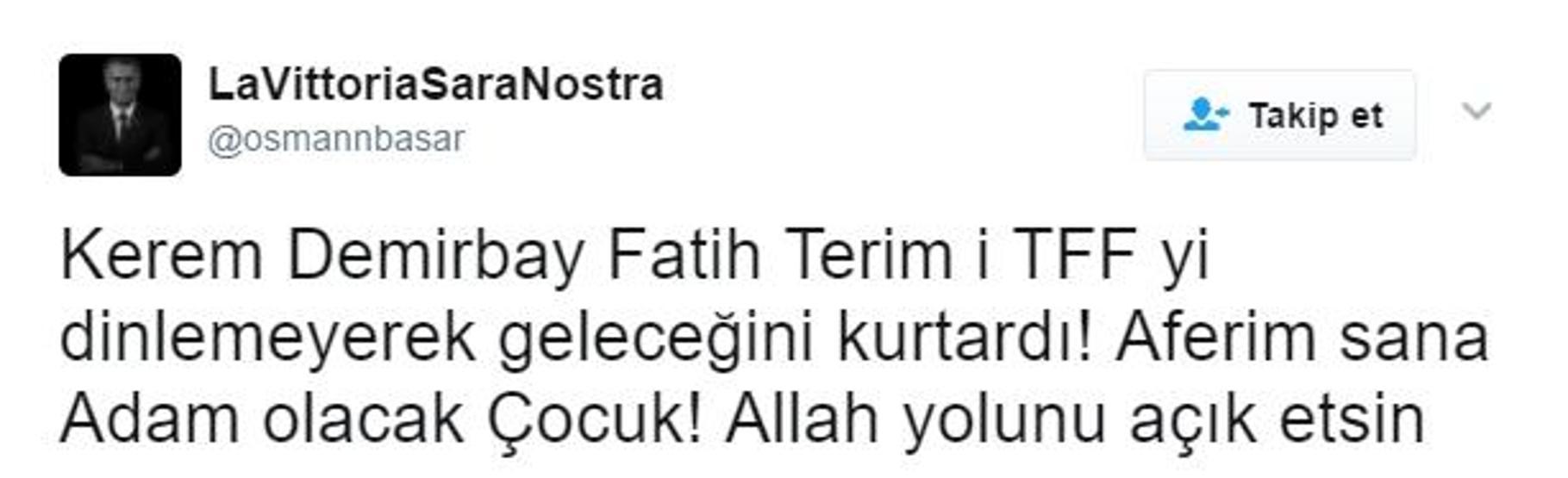 Kerem Demirbay Twitterda tartışma yarattı