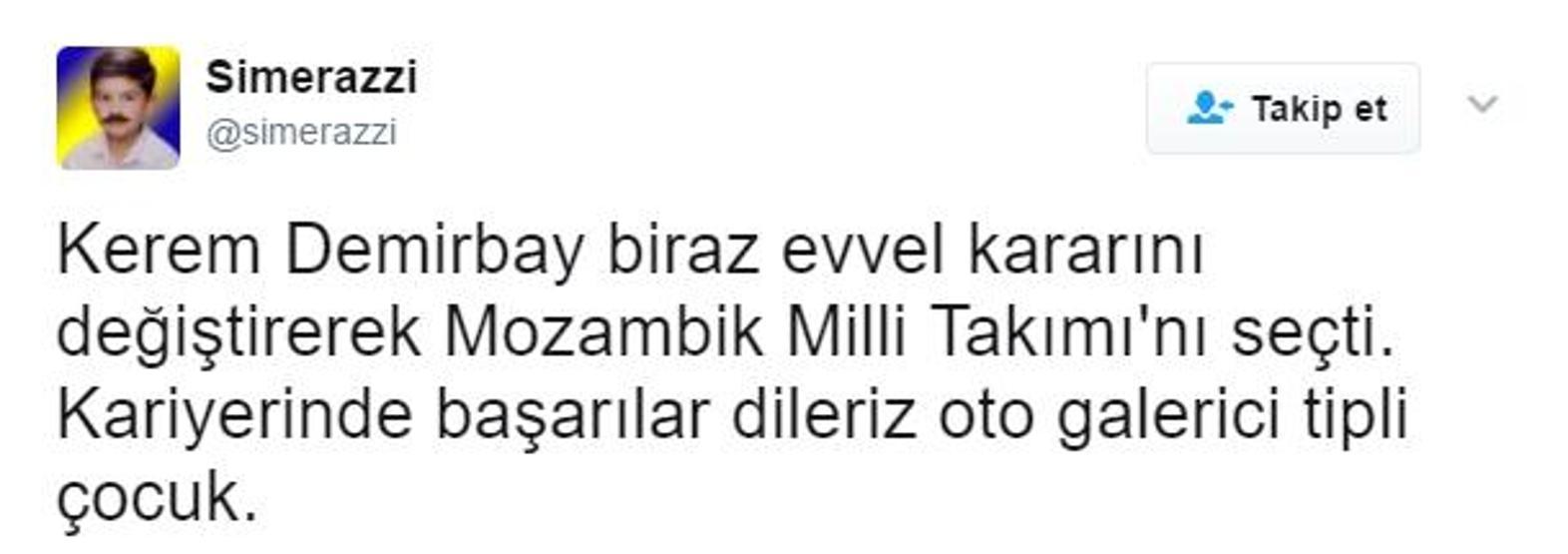 Kerem Demirbay Twitterda tartışma yarattı
