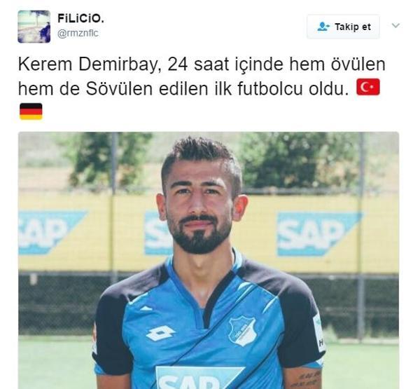 Kerem Demirbay Twitterda tartışma yarattı