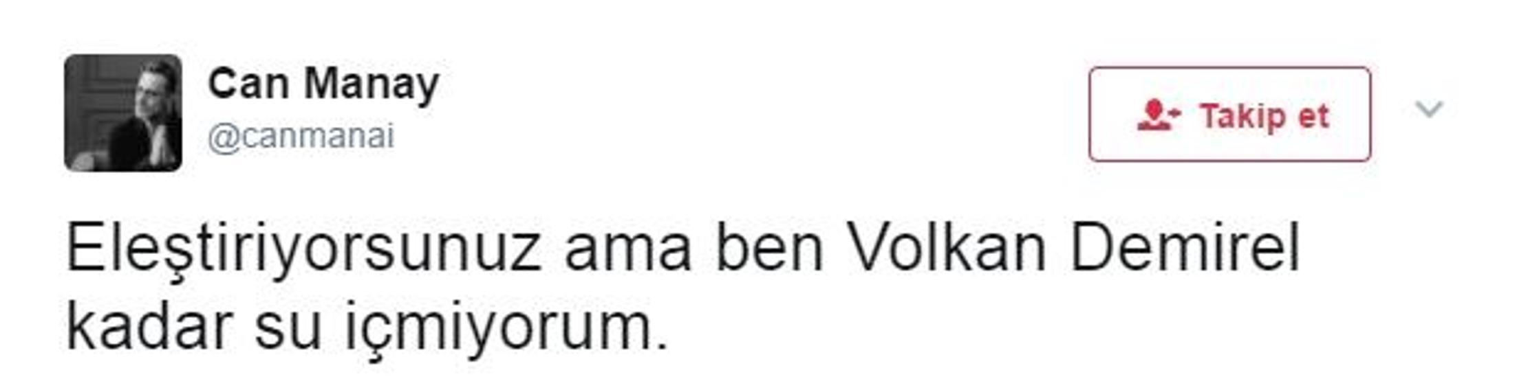 Volkan Demirel Twitterı salladı