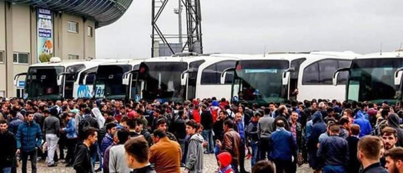 Erzurumsporlu binlerce taraftar İstanbulda