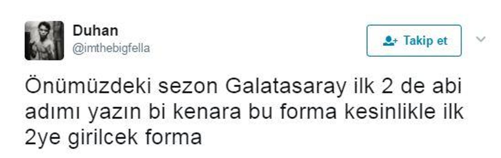 Galatasarayın yeni formasına sosyal medyadan tepki yağdı