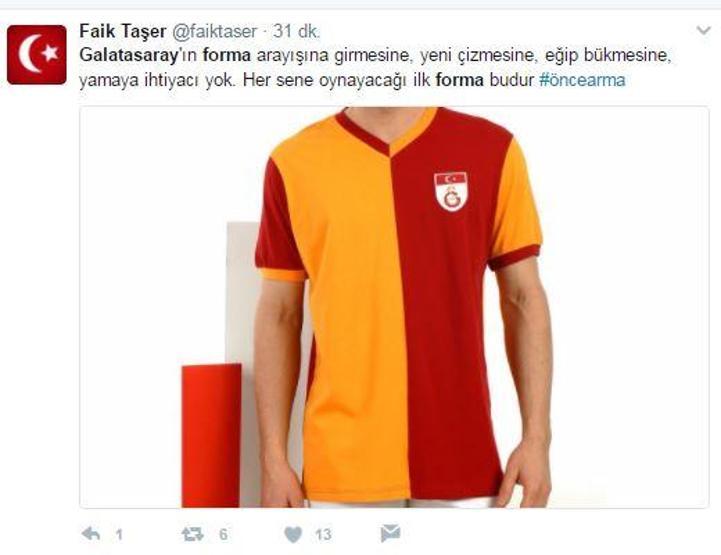 Galatasarayın yeni formasına sosyal medyadan tepki yağdı
