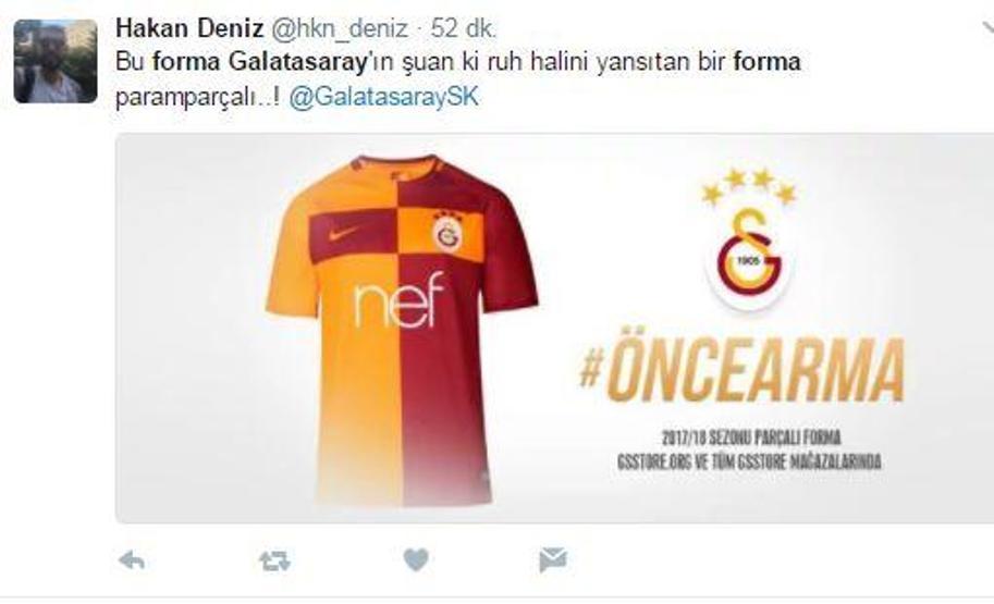 Galatasarayın yeni formasına sosyal medyadan tepki yağdı