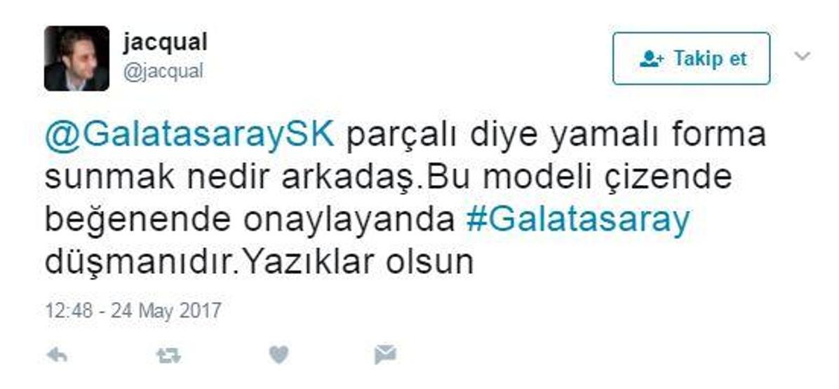 Galatasarayın yeni formasına sosyal medyadan tepki yağdı