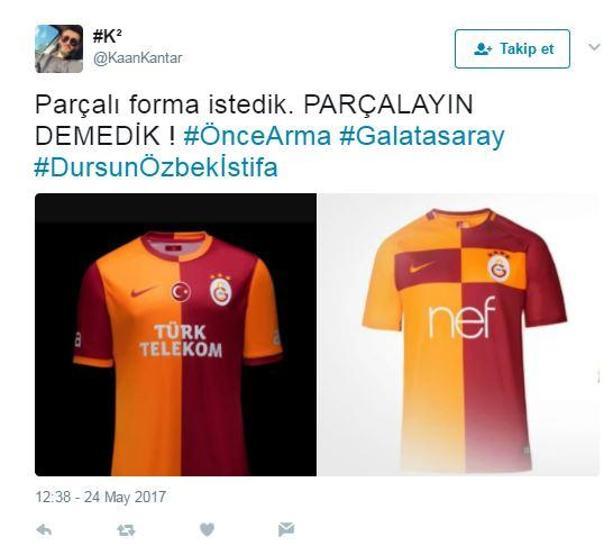 Galatasarayın yeni formasına sosyal medyadan tepki yağdı