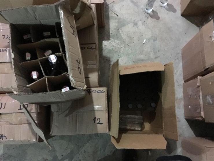 1 milyon TLlik kaçak içki operasyonu