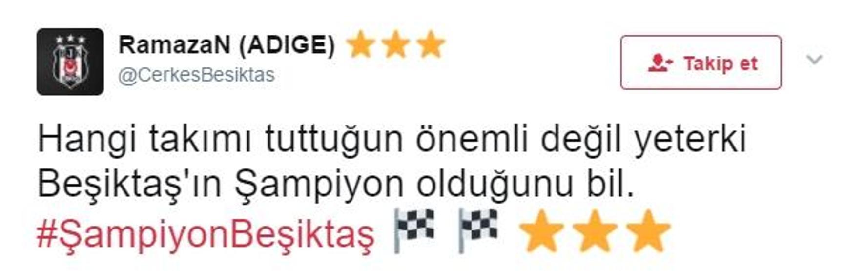 Şampiyon Beşiktaş Twitterı salladı
