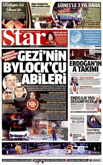 30 Mayıs 2017 - Gazete manşetleri