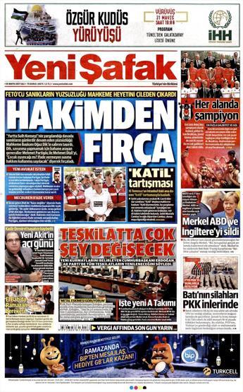 30 Mayıs 2017 - Gazete manşetleri