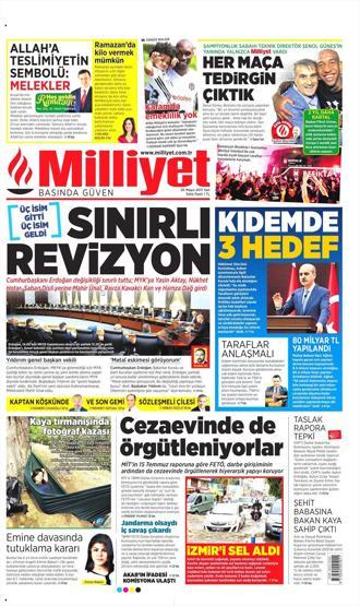 30 Mayıs 2017 - Gazete manşetleri