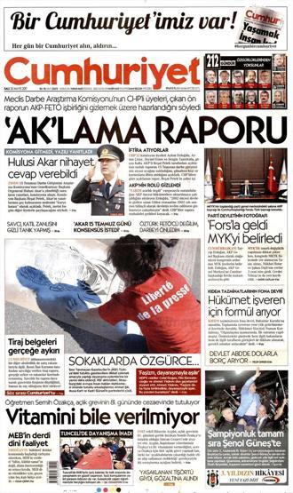 30 Mayıs 2017 - Gazete manşetleri