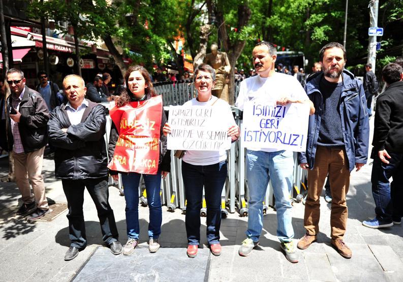 Nuriye Gülmen ve Semih Özakçaya destek eylemine müdahale