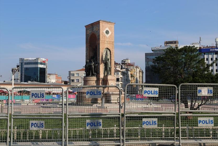 Taksimde Gezi önlemi