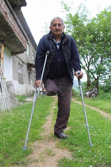 Bir ayağı kesik, gözü görmeyen vatandaşa çalışabilir raporu