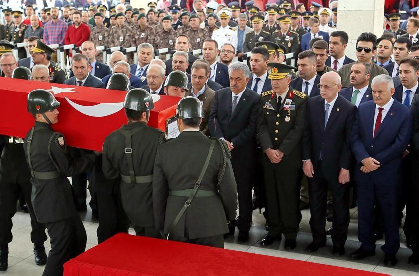 Şehit albay Ankarada toprağa verildi