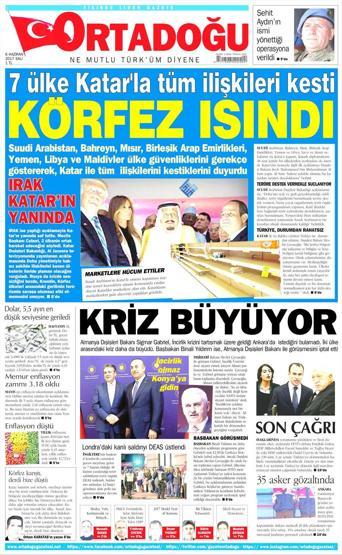 6 Haziran 2017 - Gazete manşetleri