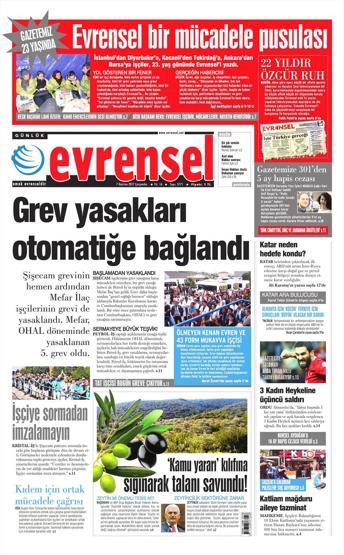 7 Haziran 2017 - Gazete manşetleri