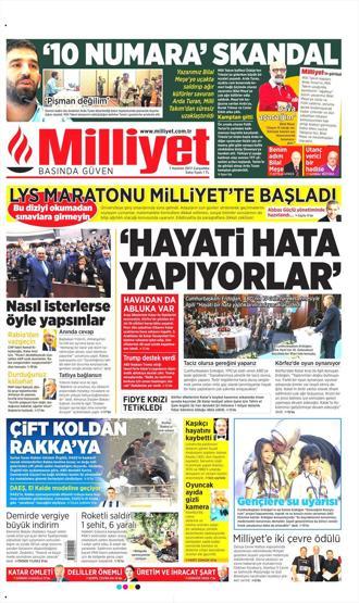 7 Haziran 2017 - Gazete manşetleri