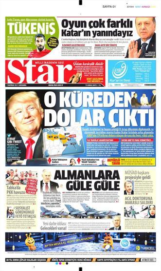 7 Haziran 2017 - Gazete manşetleri