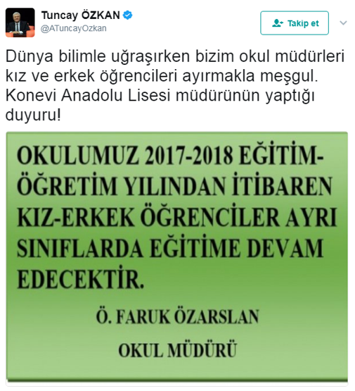 Konyada lise müdürünün skandal uygulamasına soruşturma açıldı