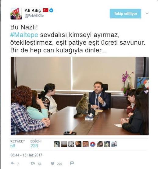 Toplantının onur konuğu Nazlı Kedi