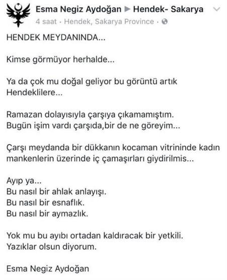 İç giyim mağazasının cansız mankenlerini protesto edecek