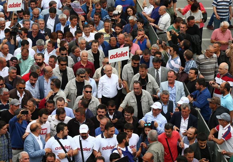 Kılıçdaroğlunun başlattığı Adalet Yürüyüşünden fotoğraflar